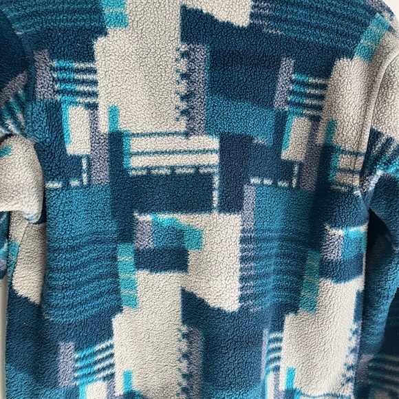 Patagonia Women 's Synchilla T Snap Pullover Fleece Multi Blue Size Small Rare - Picture 6 of 10